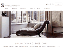 Tablet Screenshot of juliawongdesigns.com